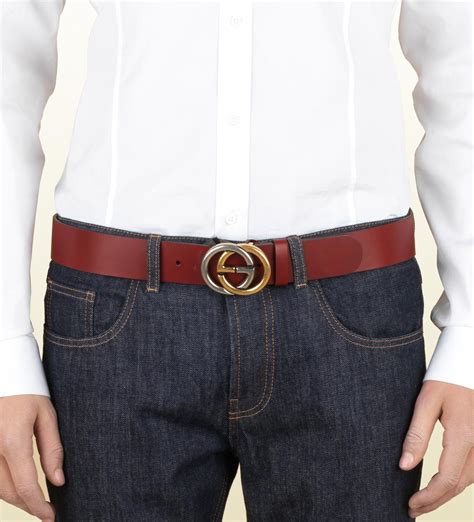 men's red gucci belt|authentic gucci belt men.